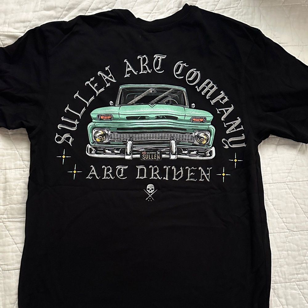 Sullen Art Company Black T-Shirt with Green Graphic